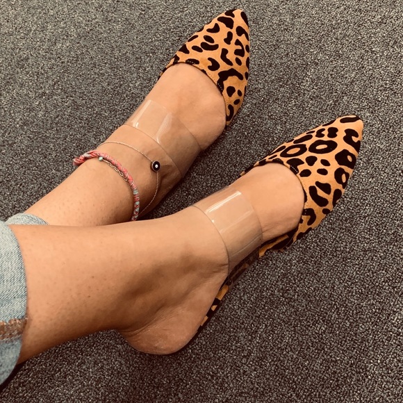 Ladies pointed toe flat mules - Picture 2 of 4